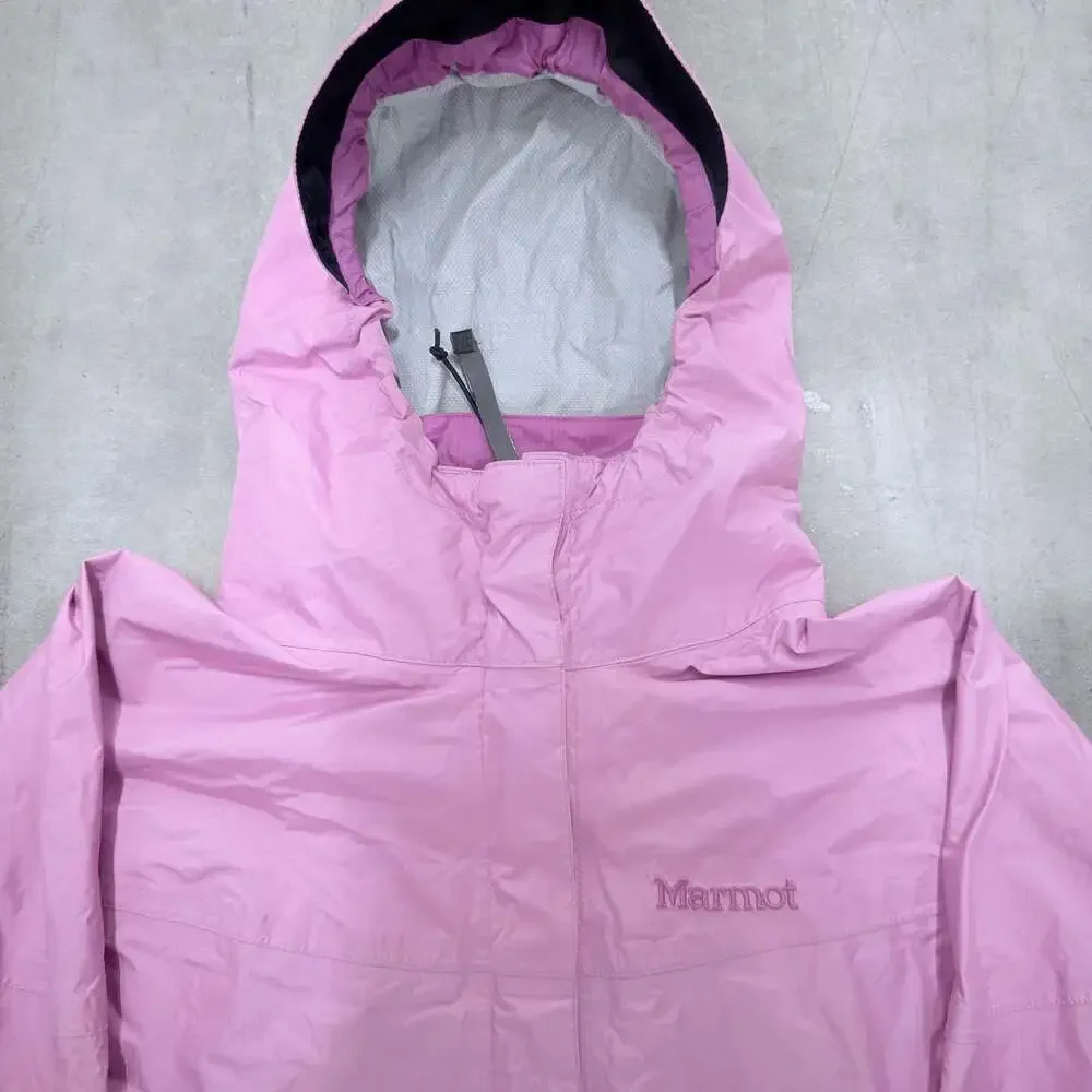 Marmot Women's Pink Full-Zip Lightweight Rain Shell Jacket